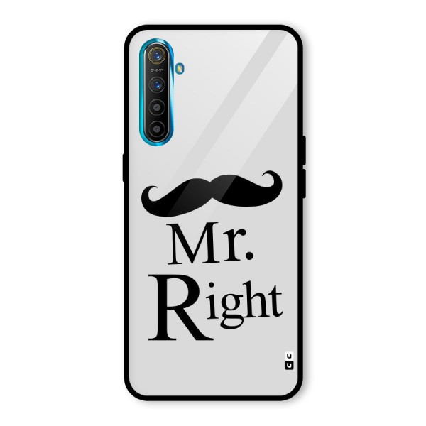 Mr. Right. Glass Back Case for Realme XT