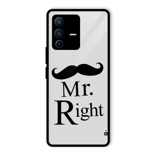 Mr. Right. Glass Back Case for Vivo V23 Pro