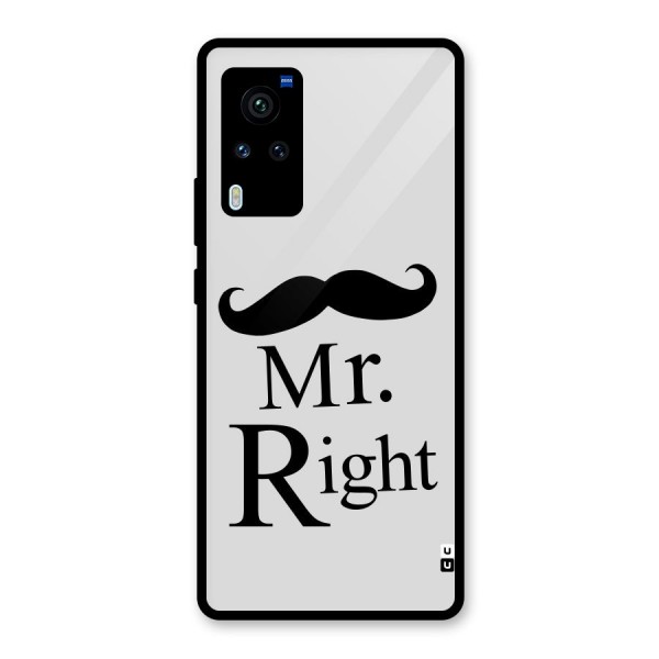 Mr. Right. Glass Back Case for Vivo X60 Pro