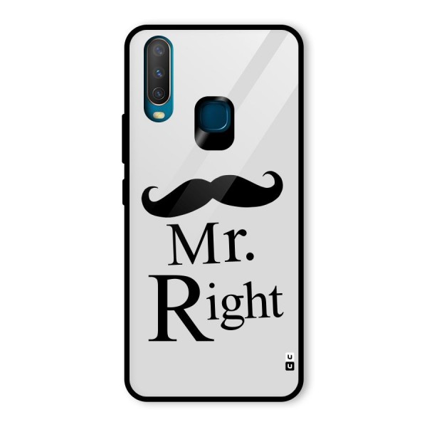 Mr. Right. Glass Back Case for Vivo Y12