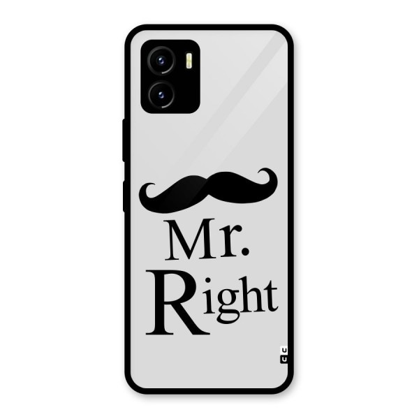 Mr. Right. Glass Back Case for Vivo Y15s