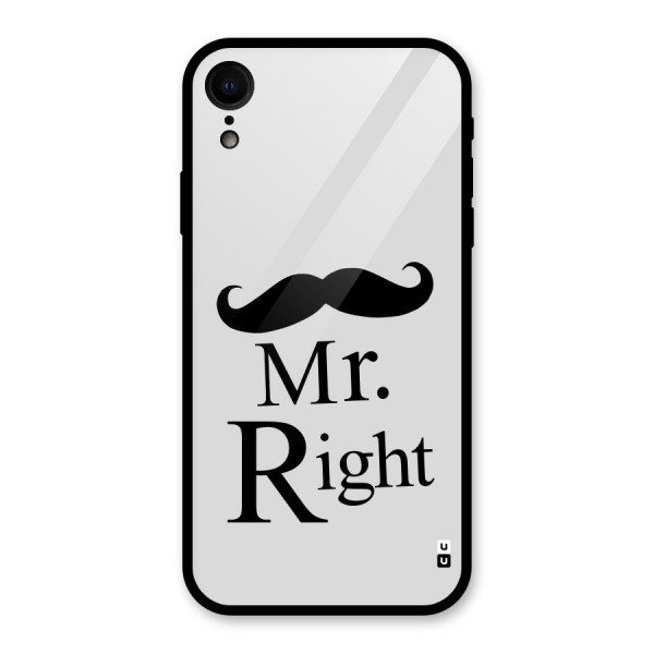 Mr. Right. Glass Back Case for XR