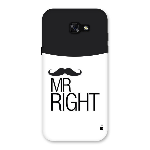 Mr. Right Moustache Back Case for Galaxy A7 (2017)