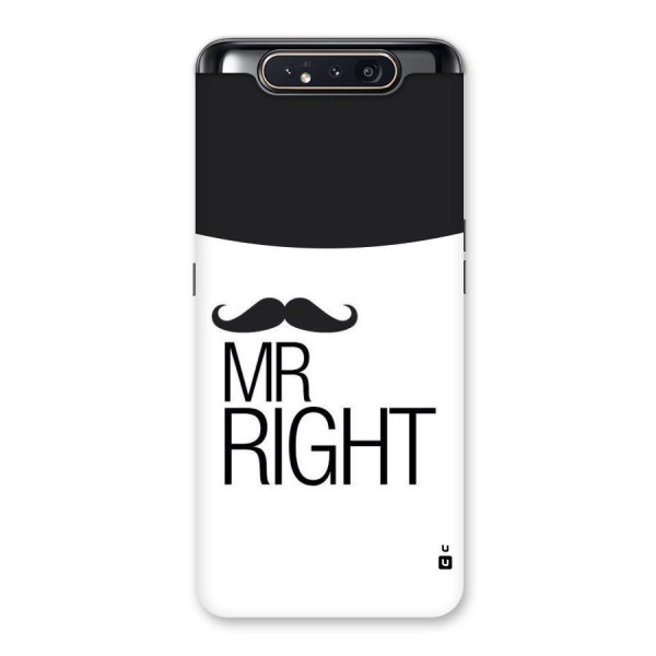 Mr. Right Moustache Back Case for Galaxy A80