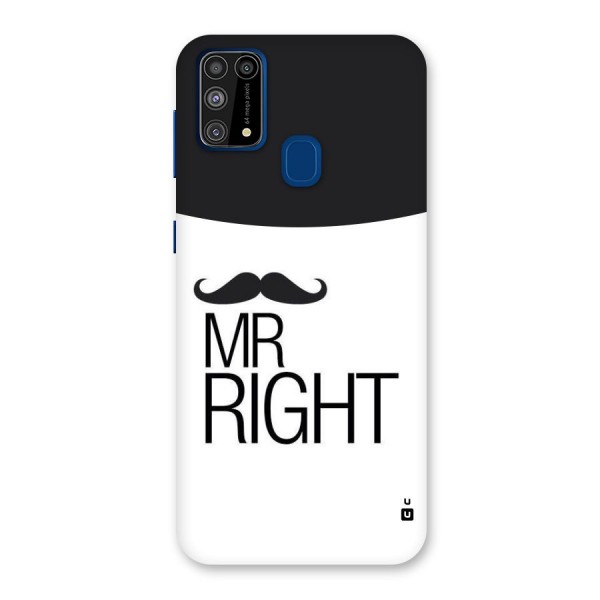 Mr. Right Moustache Back Case for Galaxy F41