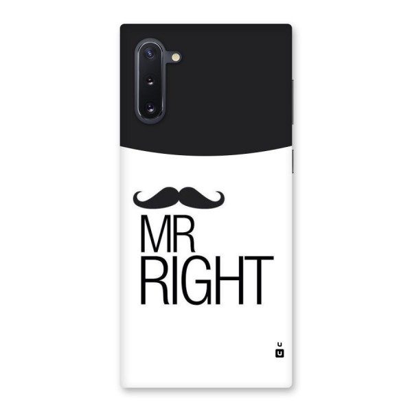 Mr. Right Moustache Back Case for Galaxy Note 10