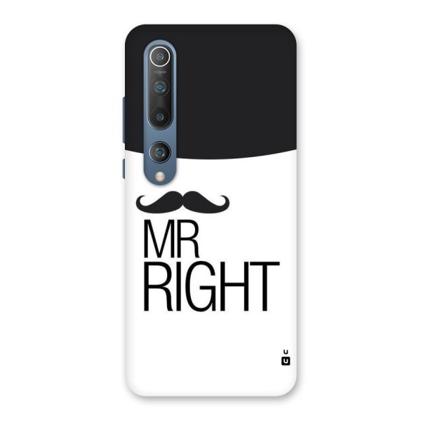 Mr. Right Moustache Back Case for Mi 10