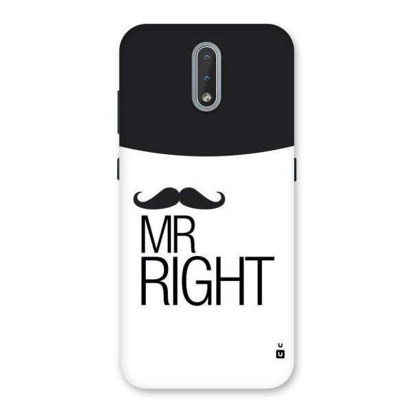 Mr. Right Moustache Back Case for Nokia 2.3