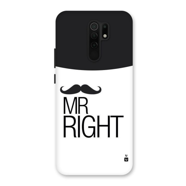 Mr. Right Moustache Back Case for Poco M2