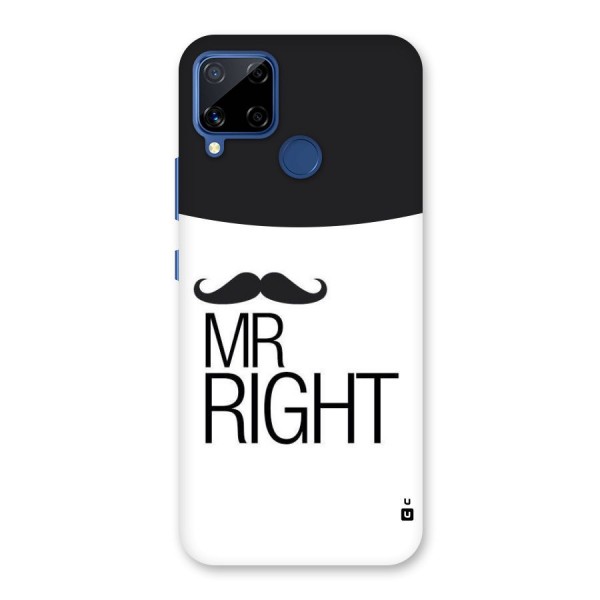 Mr. Right Moustache Back Case for Realme C12