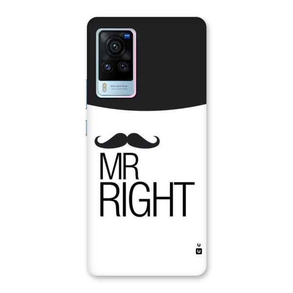 Mr. Right Moustache Back Case for Vivo X60 Pro