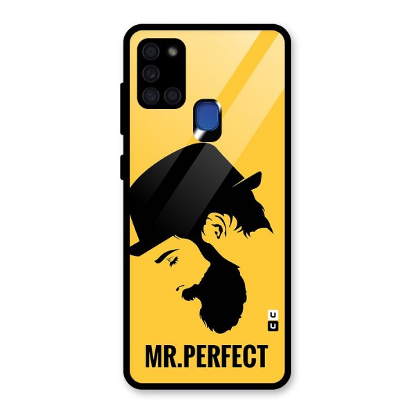 Mr Perfect Glass Back Case for Galaxy A21s