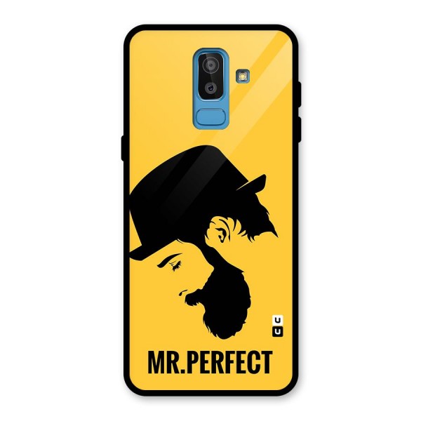 Mr Perfect Glass Back Case for Galaxy J8