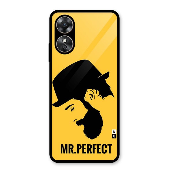 Mr Perfect Glass Back Case for Oppo A17