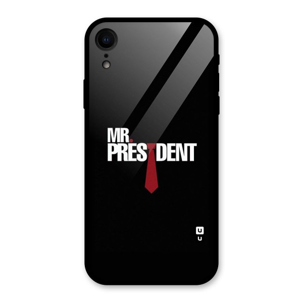 Mr President Glass Back Case for XR