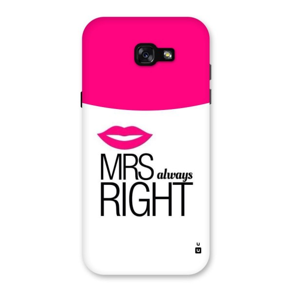 Mrs always right Back Case for Galaxy A7 (2017)