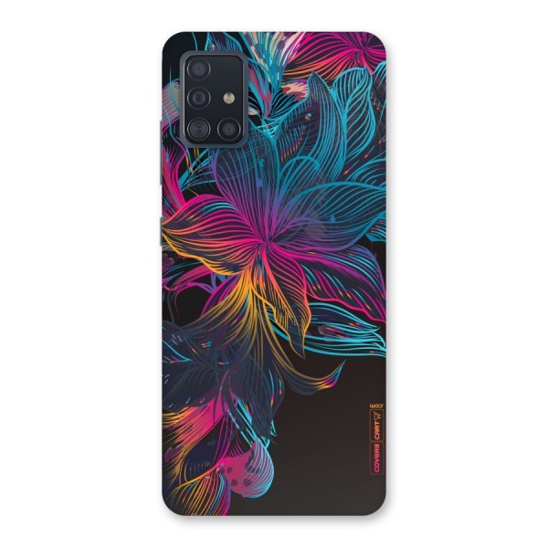 Multi-Colour Flowers Back Case for Galaxy A51