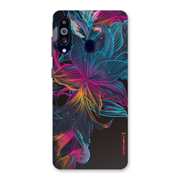 Multi-Colour Flowers Back Case for Galaxy A60