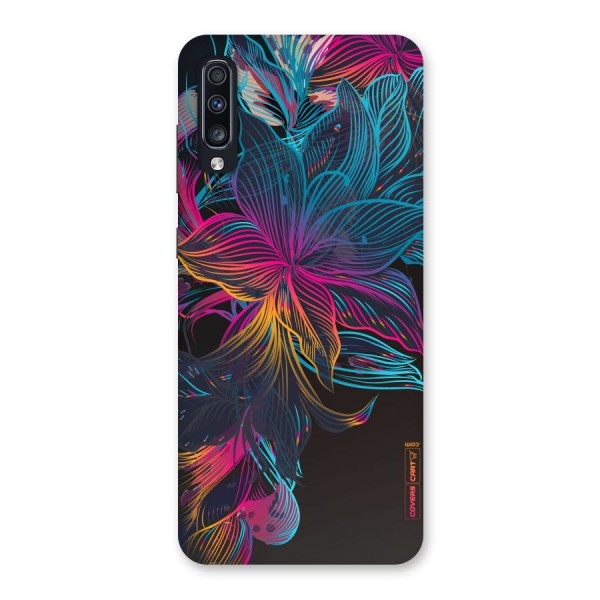 Multi-Colour Flowers Back Case for Galaxy A70