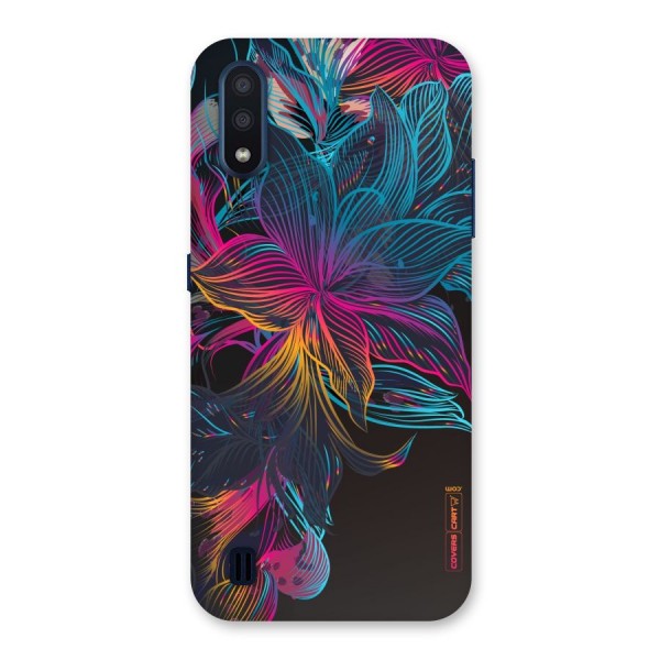 Multi-Colour Flowers Back Case for Galaxy M01