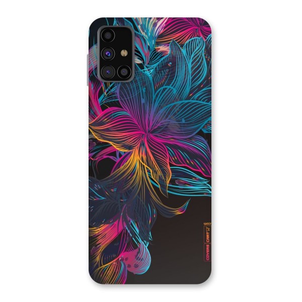 Multi-Colour Flowers Back Case for Galaxy M31s