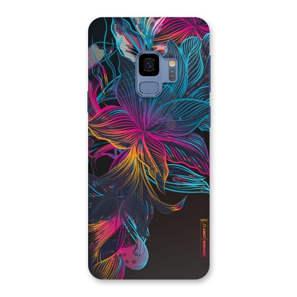 Multi-Colour Flowers Back Case for Galaxy S9