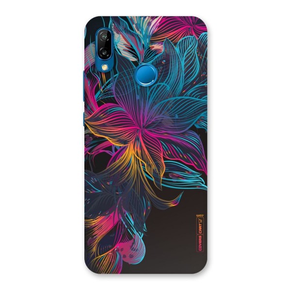 Multi-Colour Flowers Back Case for Huawei P20 Lite