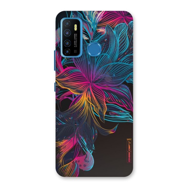 Multi-Colour Flowers Back Case for Infinix Hot 9