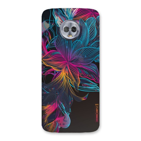 Multi-Colour Flowers Back Case for Moto G6