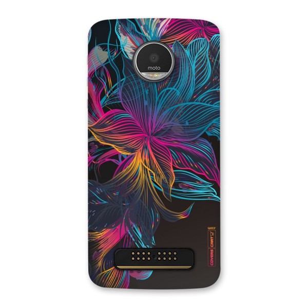 Multi-Colour Flowers Back Case for Moto Z Play