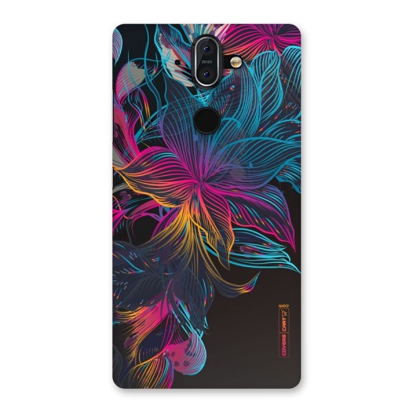 Multi-Colour Flowers Back Case for Nokia 8 Sirocco