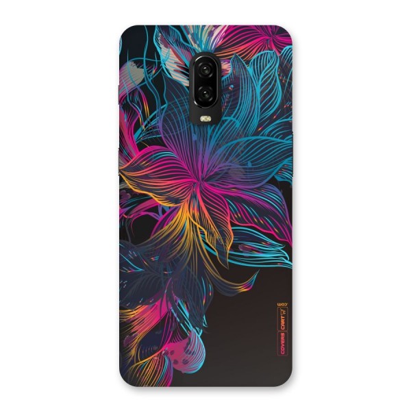 Multi-Colour Flowers Back Case for OnePlus 6T