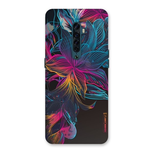 Multi-Colour Flowers Back Case for Oppo Reno2