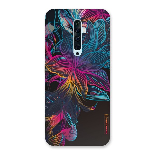 Multi-Colour Flowers Back Case for Oppo Reno2 Z