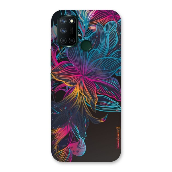 Multi-Colour Flowers Back Case for Realme 7i