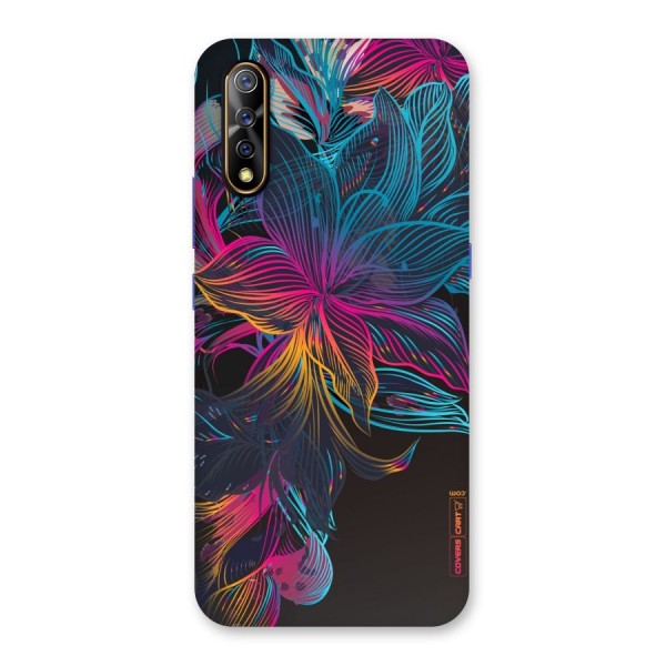 Multi-Colour Flowers Back Case for Vivo S1