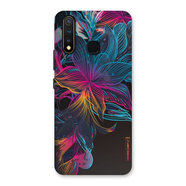 Multi-Colour Flowers Back Case for Vivo U20