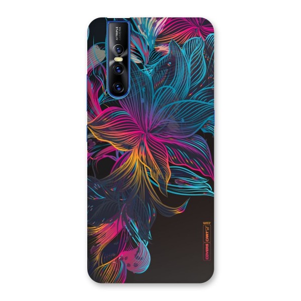 Multi-Colour Flowers Back Case for Vivo V15 Pro