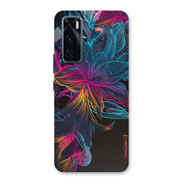 Multi-Colour Flowers Back Case for Vivo V20 SE