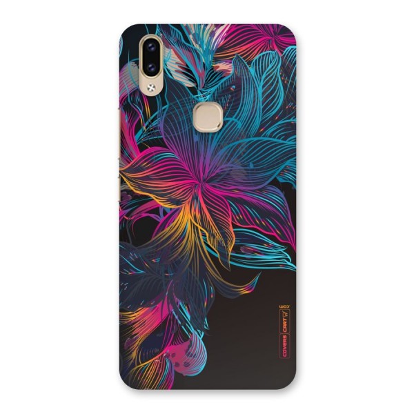 Multi-Colour Flowers Back Case for Vivo V9