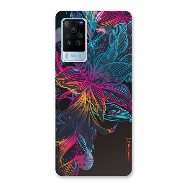 Multi-Colour Flowers Back Case for Vivo X60 Pro