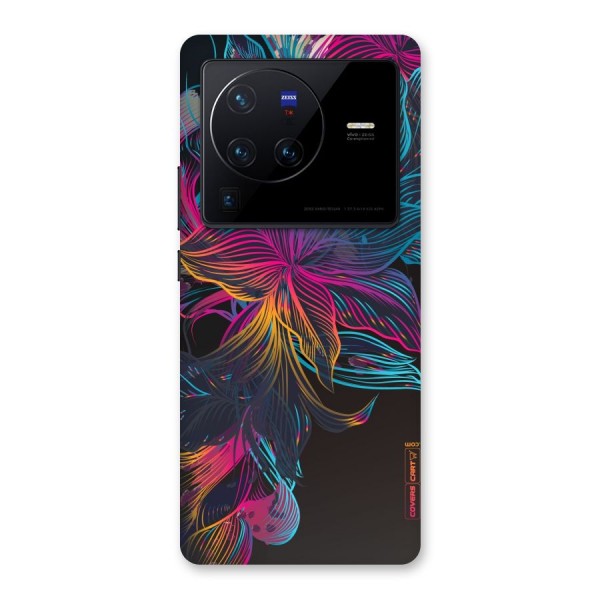 Multi-Colour Flowers Back Case for Vivo X80 Pro