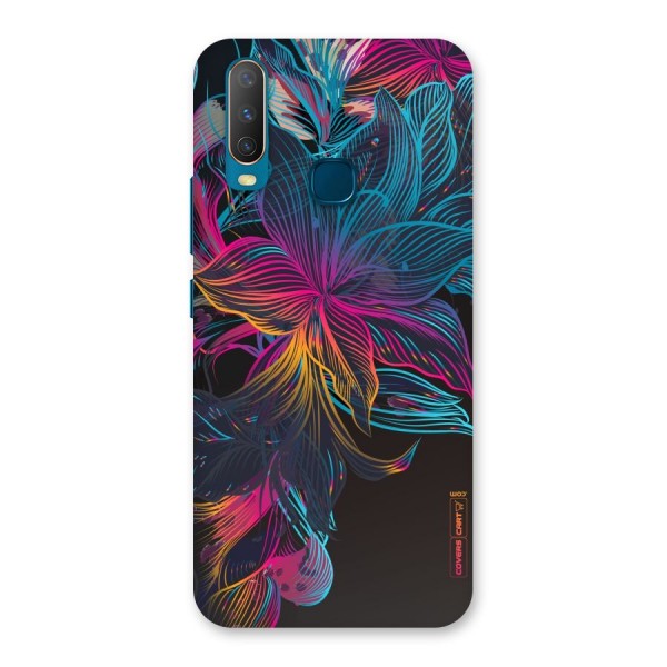 Multi-Colour Flowers Back Case for Vivo Y17