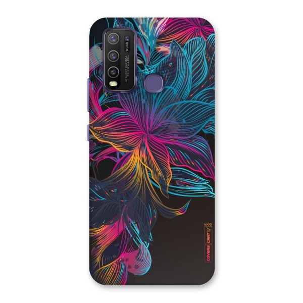 Multi-Colour Flowers Back Case for Vivo Y30