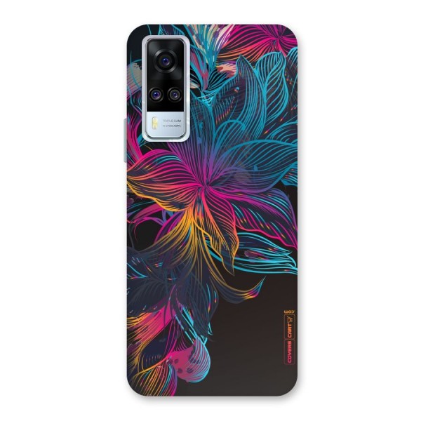 Multi-Colour Flowers Back Case for Vivo Y51