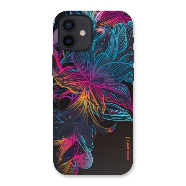 Multi-Colour Flowers Back Case for iPhone 12