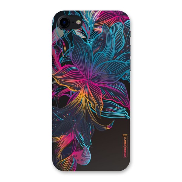 Multi-Colour Flowers Back Case for iPhone SE 2020