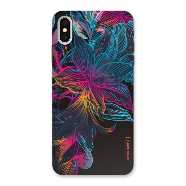 Multi-Colour Flowers Back Case for iPhone XS Max