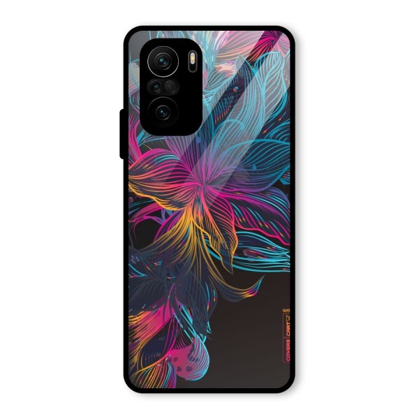 Multi-Colour Flowers Glass Back Case for Mi 11X Pro