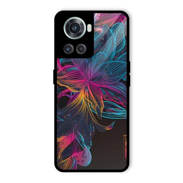 Multi-Colour Flowers Glass Back Case for OnePlus 10R